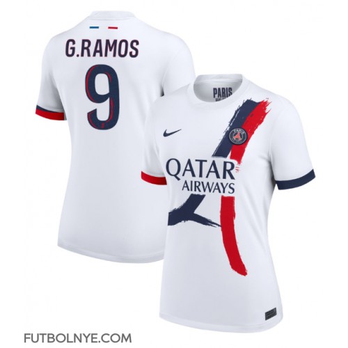 Camiseta Paris Saint-Germain Goncalo Ramos #9 Visitante Equipación para mujer 2024-25 manga corta